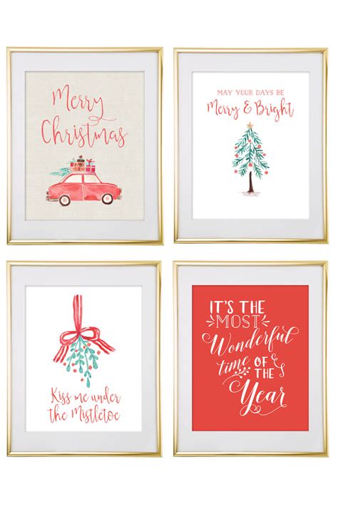 Christmas Wall Art Printables